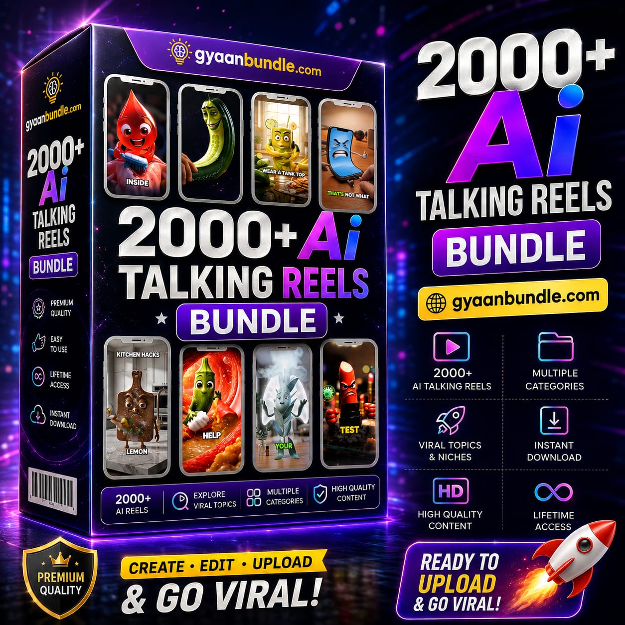 2000+ AI Reels Bundle